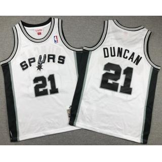 Tim Duncan, San Antonio Spurs ( Retro blanco) - NIÑOS
